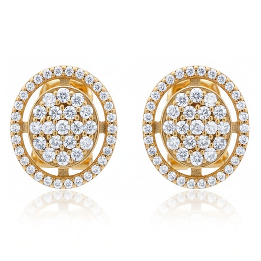 PENDIENTES ORO 18KL CIRCONITAS