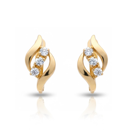 PENDIENTES ORO 18KL CIRCONITAS