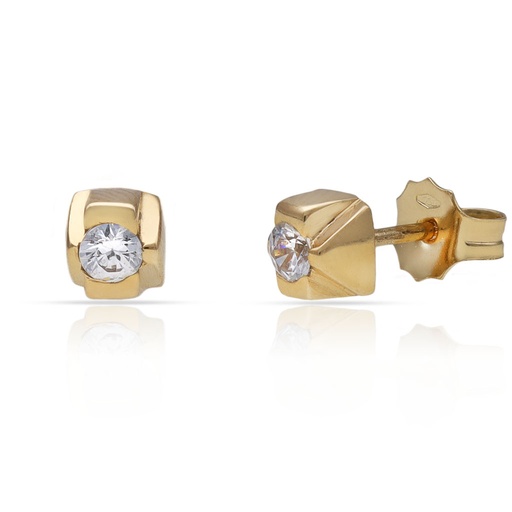 PENDIENTES ORO 18KL CIRCONITAS