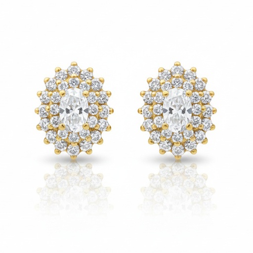 PENDIENTES ORO 18KL CIRCONITAS