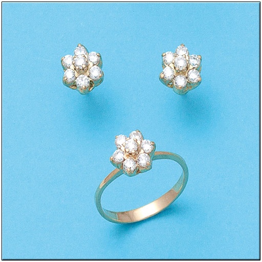 PENDIENTES ORO 18KL CIRCONITAS