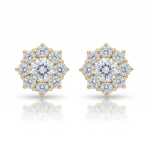 PENDIENTES ORO 18KL CIRCONITAS