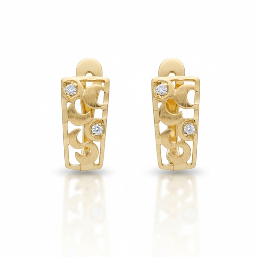 PENDIENTES ORO 18KL CIRCONITAS