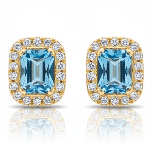 PENDIENTES ORO 18KL CIRCONITAS