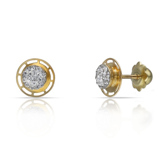 PENDIENTES ORO 18KL CIRCONITAS