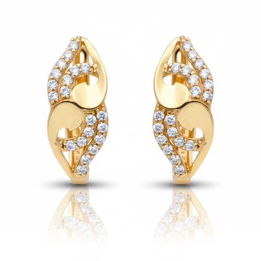 PENDIENTES ORO 18KL CIRCONITAS