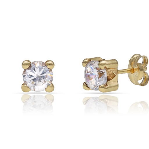 PENDIENTES ORO 18KL CIRCONITAS - 5x5MM