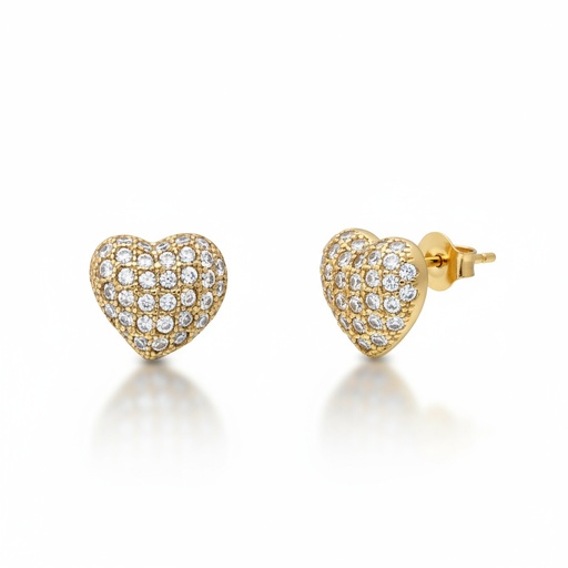 PENDIENTES ORO 18KL CORAZONES