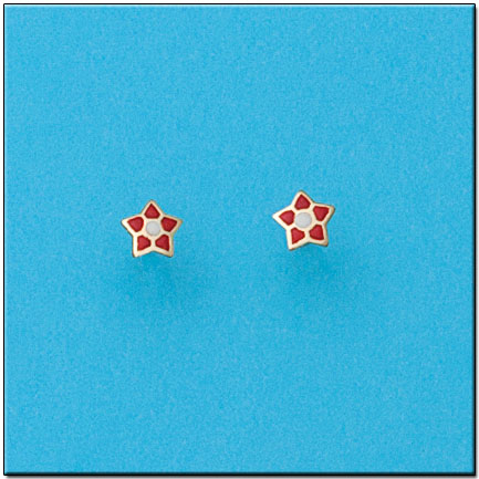 PENDIENTES ORO 18KL ESTRELLA