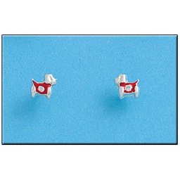 [AG1259] PENDIENTE PERRO PEQUEÑO PLATA 925MM
