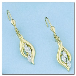 [P5932] PENDIENTES CIRCONITAS ORO 18KL