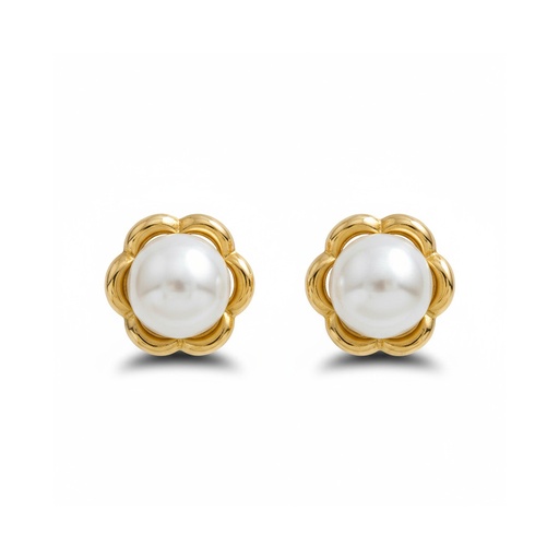 PENDIENTES ORO 18KL PERLAS 10MM