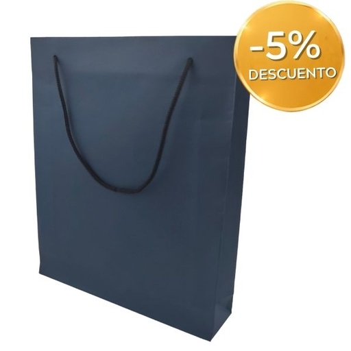 BOLSA PAPEL AZUL 200X50X240 - 20 UNID