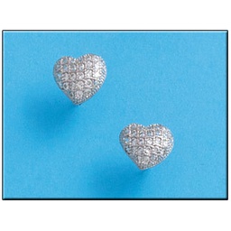 [AG1492] PENDIENTES CORAZON PLATA 925MM  