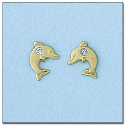 [P6068] PENDIENTES DELFIN ORO DE 18KL