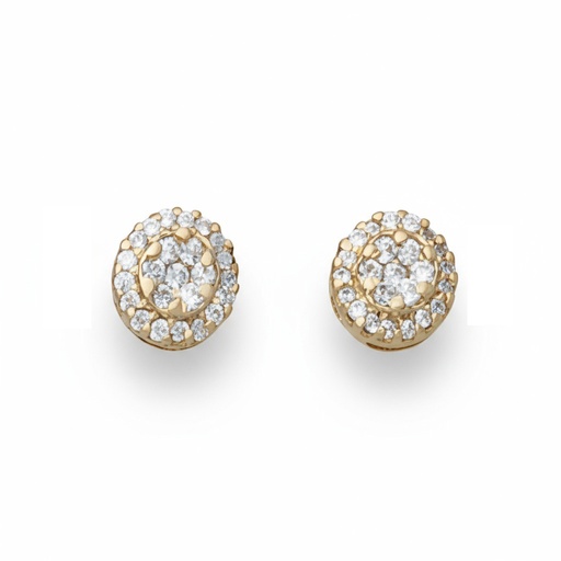 PENDIENTES ORO 18KL REDONDOS 8MM
