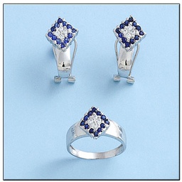 [P6575] PENDIENTES EN ORO BLANCO DE 18KL 