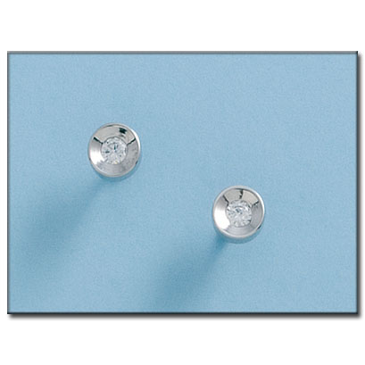 PENDIENTES ORO BLANCO 18KL