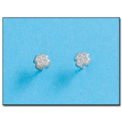 PENDIENTES ORO BLANCO 18KL