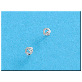 PENDIENTES ORO BLANCO 18KL