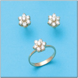 [P6672] PENDIENTES EN ORO DE 18KL CIRCONITAS