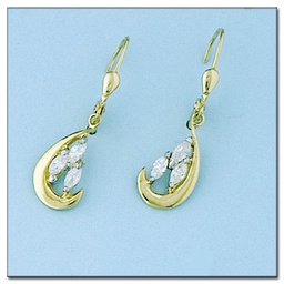 [P5938] PENDIENTES EN ORO DE 18KL CIRCONITAS