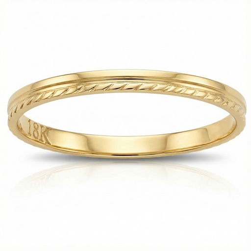 ALIANZA ORO 18KL TALLADA - 1.80MM