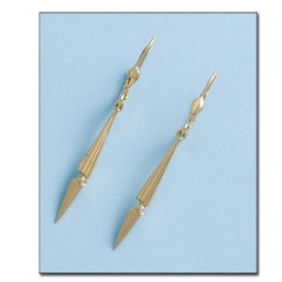 [P547] PENDIENTES EN ORO DE 18KL CIRCONITAS