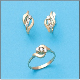 [P6748] PENDIENTES EN ORO DE 18KL CIRCONITAS