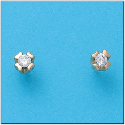 [P672] PENDIENTES EN ORO DE 18KL CIRCONITAS