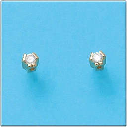 [P688] PENDIENTES EN ORO DE 18KL CIRCONITAS