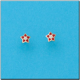 [P388] PENDIENTES EN ORO DE 18KL ESTRELLA