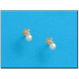 [P174] PENDIENTES EN ORO DE 18KL ESTRELLAS