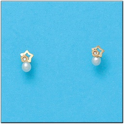 [P788] PENDIENTES EN ORO DE 18KL ESTRELLAS