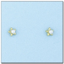 [P6010] PENDIENTES EN ORO DE 18KL ESTRELLAS