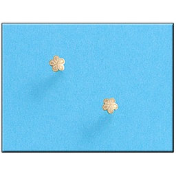 [P184] PENDIENTES EN ORO DE 18KL FLOR