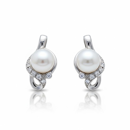 PENDIENTES PERLAS CULTIVADAS PLATA 925MM