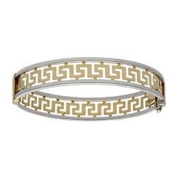 [PU1108] BRAZALETE ORO 18KL CON GRECA BICOLOR