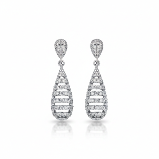 PENDIENTES PLATA 925MM CIRCONITAS