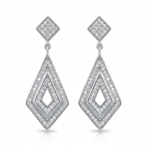 PENDIENTES PLATA 925MM CIRCONITAS