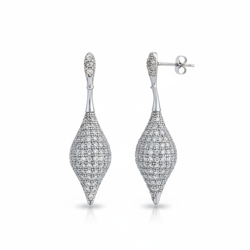 PENDIENTES PLATA 925MM CIRCONITAS
