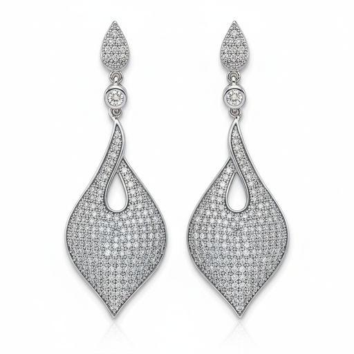 PENDIENTES PLATA 925MM CIRCONITAS