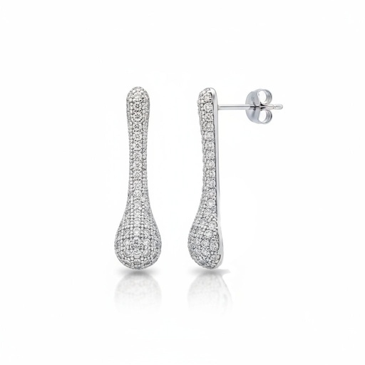 PENDIENTES PLATA 925MM CIRCONITAS