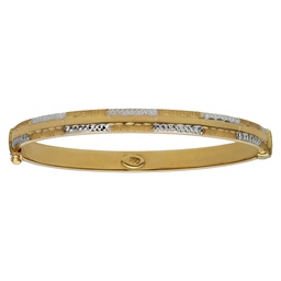 [PU846] BRAZALETE RODIADO ORO 18KL TALLADO
