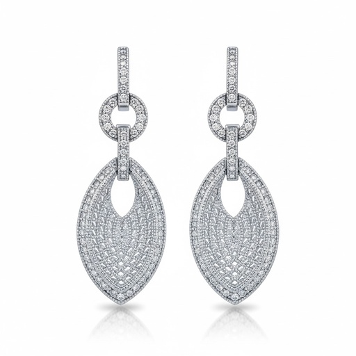 PENDIENTES PLATA 925MM CIRCONITAS