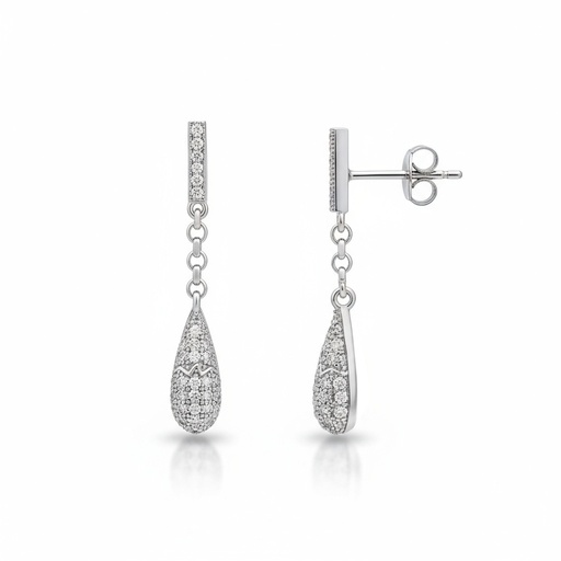 PENDIENTES PLATA 925MM CIRCONITAS