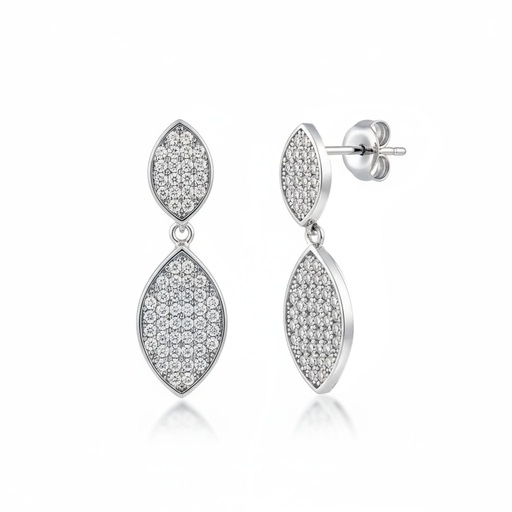 PENDIENTES PLATA 925MM CIRCONITAS