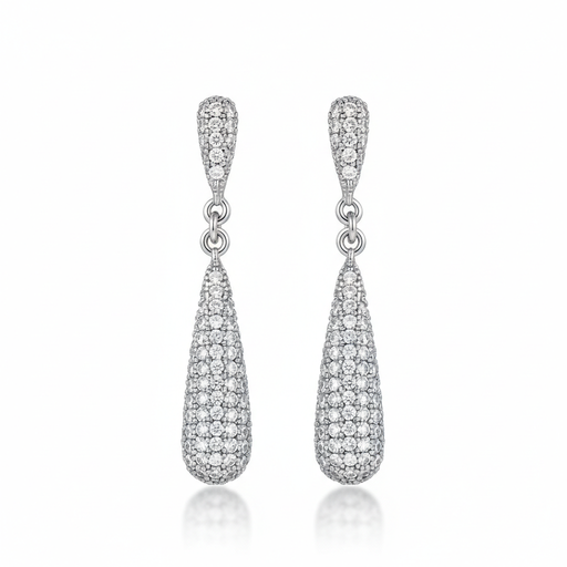 PENDIENTES PLATA 925MM CIRCONITAS