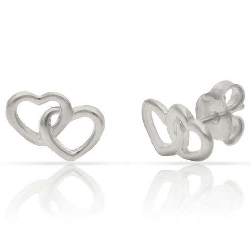 PENDIENTES PLATA 925MM CORAZONES - 11x8MM