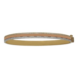 [PU1008] BRAZALETE TRICOLOR ORO 18KL CIRCONITAS